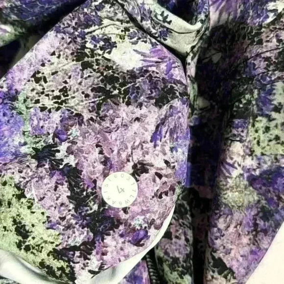 Lululemon Fast & Free Cropped Leggings Purple Iris Size 4 Nulux Fabric - Picture 9 of 13